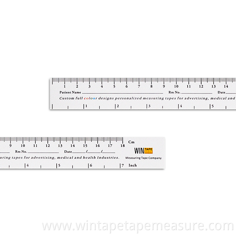 printable wound measuring ruler 18cm custom paper tape measure